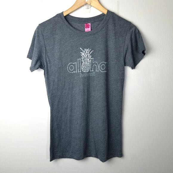 Island Girl Aloha Hawaii Pineapple Tee - Picture 1 of 7